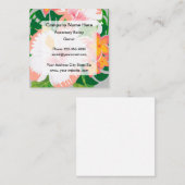 Carte De Visite Carré Voyage de style hawaïen tropical (Devant / Derrière)