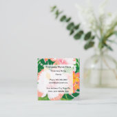 Carte De Visite Carré Voyage de style hawaïen tropical (Debout devant)