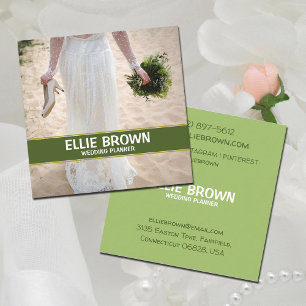 Carte De Visite Carré Wedding planner, fleuriste