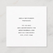 Carte De Visite Carré Whimsical Butterflies in a Jar (Dos)