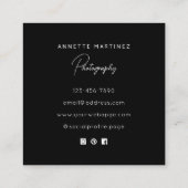 Carte De Visite Carré White frame photography (Dos)