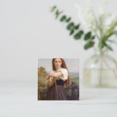 Carte De Visite Carré William Bouguereau Shepherdess (Debout devant)