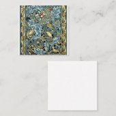Carte De Visite Carré William Morris Birds et Acanthus (Devant / Derrière)