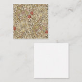 Carte De Visite Carré William Morris Golden Lily (Devant / Derrière)