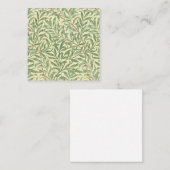 Carte De Visite Carré William Morris Willow Bough (Devant / Derrière)