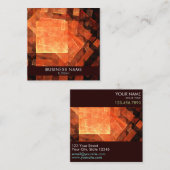 Carte De Visite Carré Windows Light Art Abstrait Professionnel (Devant / Derrière)
