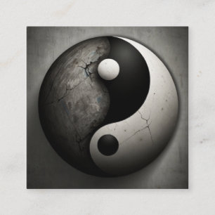 Carte De Visite Carré yin yang