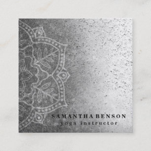 Carte De Visite Carré Yoga élégant