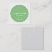 Carte De Visite Carré Yoga Enseignant Sage Yoga Instructeur moderne (Devant / Derrière)