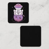 Carte De Visite Carré Yoga spatial (Devant / Derrière)