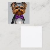 Carte De Visite Carré Yorkshire (Devant / Derrière)