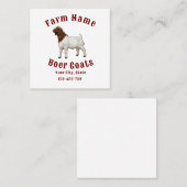 Carte De Visite Carré Your Farm Boer Goats (Devant / Derrière)