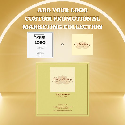 Carte De Visite Carré Your Logo Custom QR Code Marketing