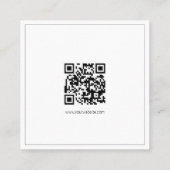 Carte De Visite Carré Your Logo Custom QR Code Marketing (Dos)