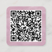 Carte De Visite Carré Your Personal QR Code Linked to Your URL (Devant)