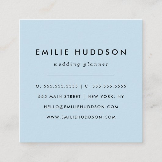 Carte De Visite Carré Zebra Print, Zebra Stripes, Noir Et Blanc (Dos)