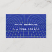 Carte de visite Carreaux bleus (Dos)