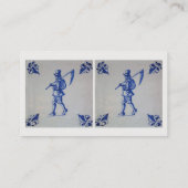Carte De Visite Carreaux bleus Delft - Modèle (Dos)