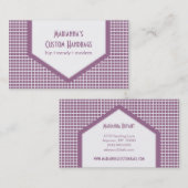 Carte de visite Carreaux de mood, Lavande (Devant / Derrière)