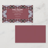 Carte De Visite Carreaux en céramique (Devant / Derrière)