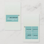 Carte De Visite Carreaux minimalistes (Devant / Derrière)