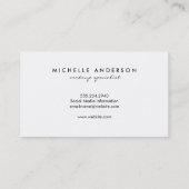 Carte De Visite Carreaux minimalistes (Dos)