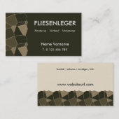 Carte De Visite carrelage (Devant / Derrière)