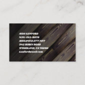 Carte De Visite Carrelage en bois (Dos)