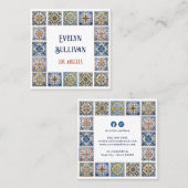 Carte de visite carrelage méditerranéen (Devant / Derrière)