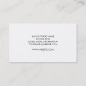 Carte De Visite Carrelage Motif blanc / Bandes noires Moderne (Dos)