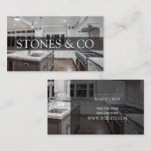 Carte De Visite Carrelage Pierre Granit Marbre Construction Busine (Devant / Derrière)