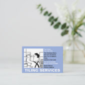 Carte De Visite Carrelage Services Cartoon (Debout devant)