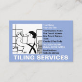 Carte De Visite Carrelage Services Cartoon (Devant)