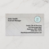 Carte De Visite Carrelage Style Logo Information Entreprise Entrep (Devant)