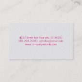 Carte De Visite Carrelage VI | Blanc (Dos)