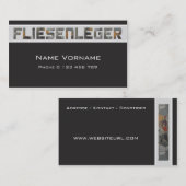 Carte De Visite Carreleur (Devant / Derrière)