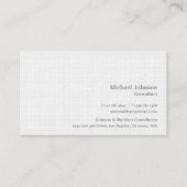 Carte De Visite Carrés blancs modernes personnalisés Premium épais (Devant)