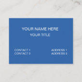 Carte De Visite Carrés bleus verts À damiers (Dos)