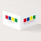 Carte De Visite Carrés multicolores, Peintre & Décorateur Photo (Extérieur)