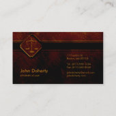 Carte De Visite Carrières juridiques de l'AVOCAT | (Dos)