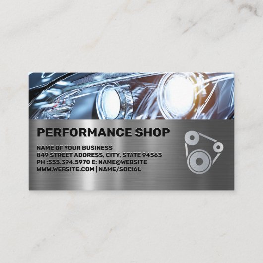 Carte De Visite Carrosserie | Boutique de performance | Phares (Devant)