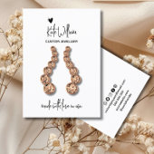 Carte De Visite Carrosserie noir blanc bijoux