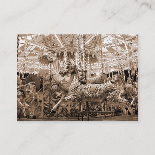 Carte De Visite Carrousel, mini photo (Devant)