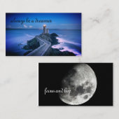 Carte De Visite cartão de mensagens motivacional (Devant / Derrière)