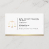 Carte De Visite Cartão de Visita Advogado - Preto e Branco (Dos)