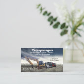 Carte De Visite Cartão de visita Bulldozer (Debout devant)