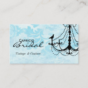 Carte De Visite Carte-Aqua 2 d'affaires de lustre de damassé