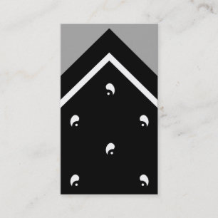 Carte De Visite Carte/carte de visite noirs de tour de mouchoir