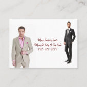 Carte de visite, Carte de visite costume de mode m (Dos)