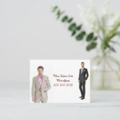 Carte de visite, Carte de visite costume de mode m (Debout devant)